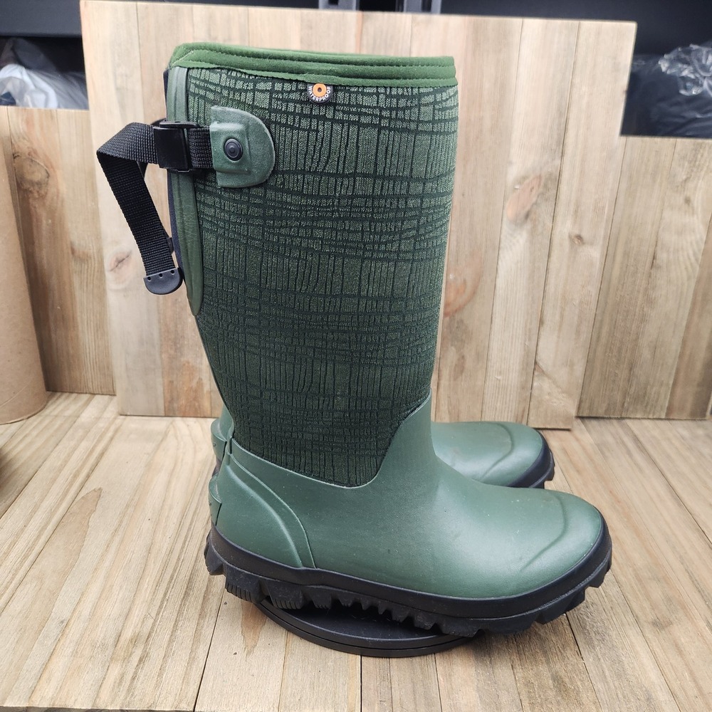Bogs Whiteout Rubber Boots Womens size 9 Adjustable Waterproof Faux Fur Winter - Picture 3 of 13
